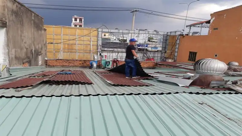 Dịch vụ sửa chữa mái tôn tại Hà Nội