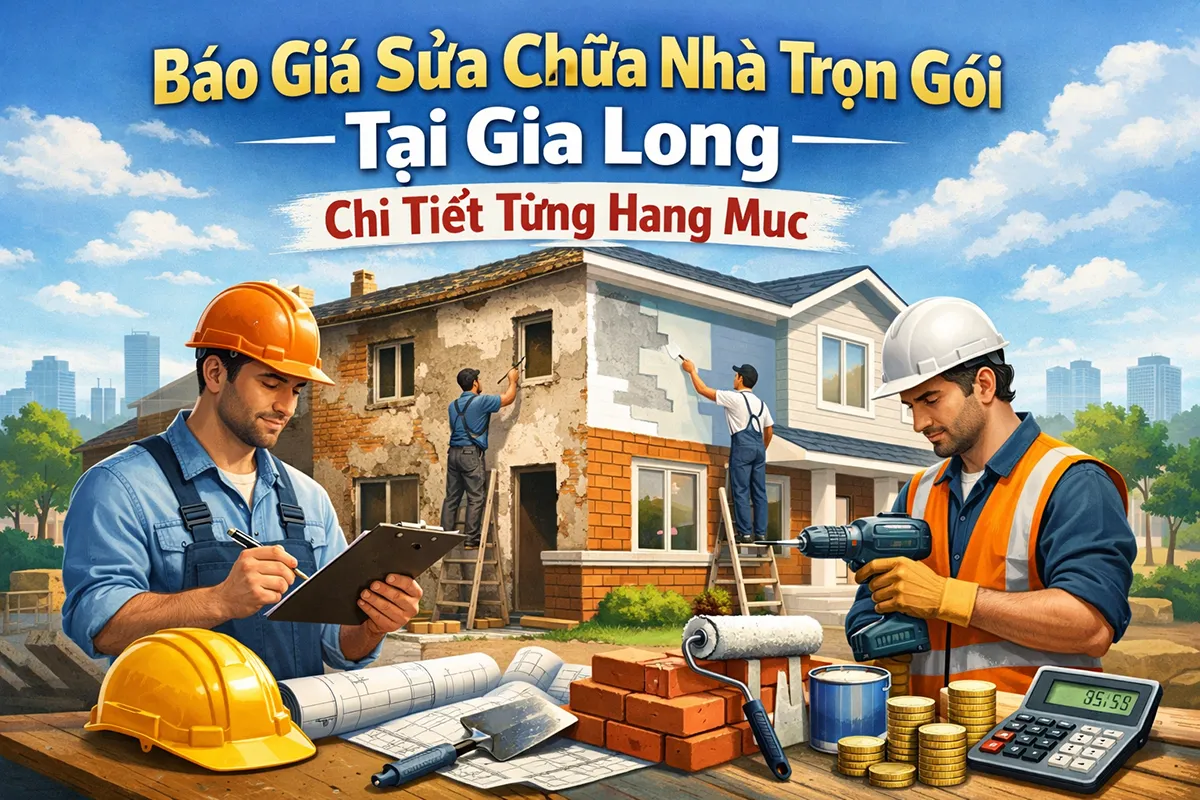 Báo giá sửa chữa nhà trọn gói tại Gia Long