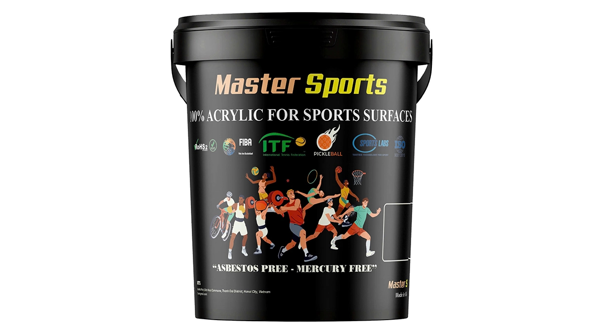 Sơn sân pickleball Master Sports chính hãng tại Gia Long.