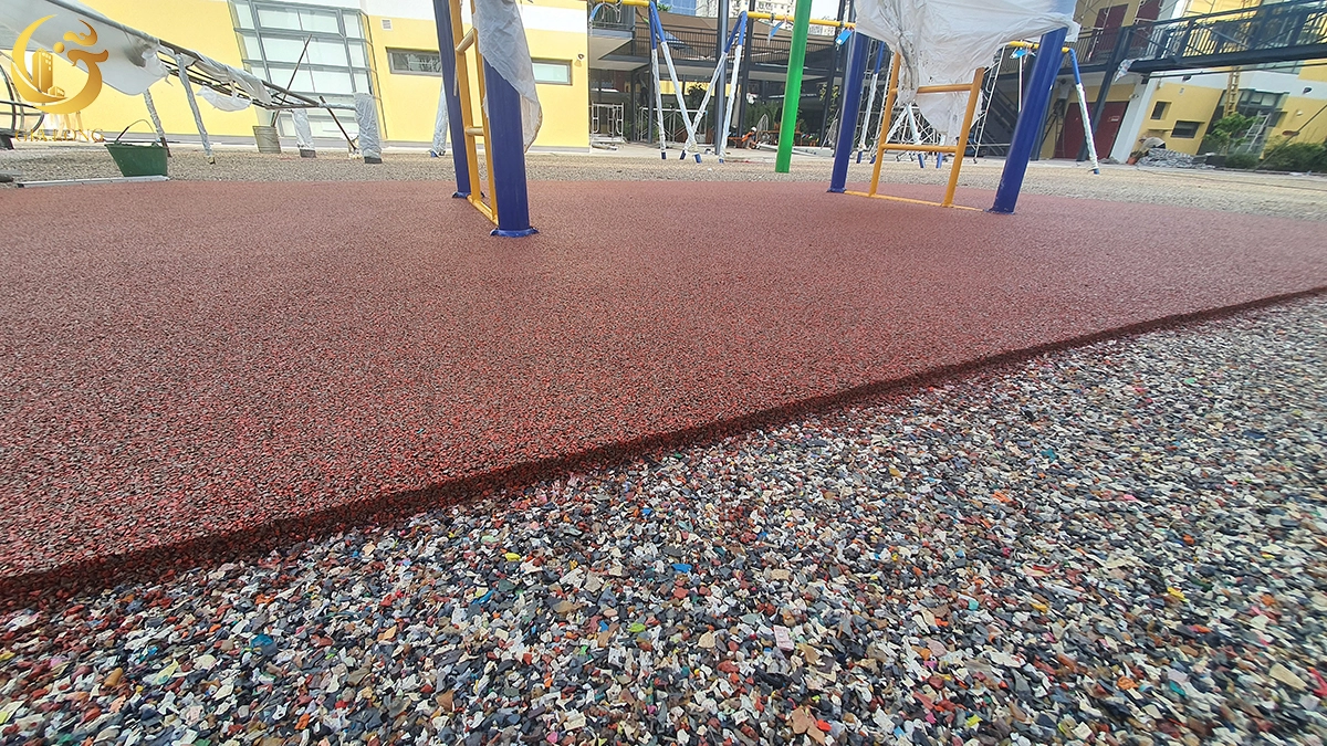 Bề mặt sàn cao su Epdm ngoài trời, chống trượt, chống sốc