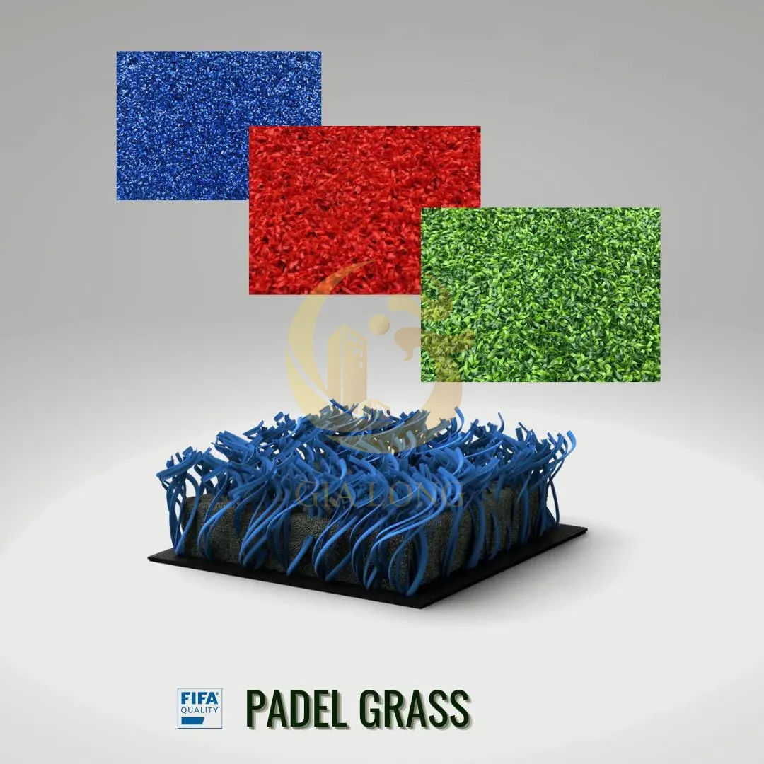Mặt cỏ nhân tạo sân Padel giúp bóng nảy ổn định và di chuyển an toàn
