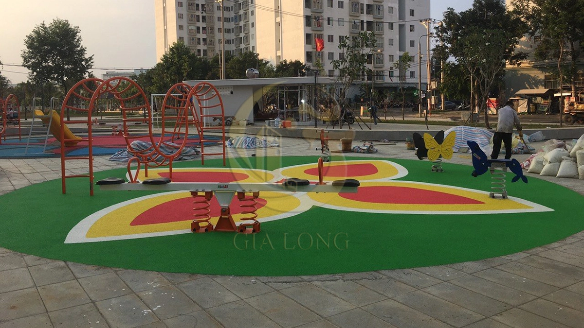 Họa tiết đẹp trên sàn cao su