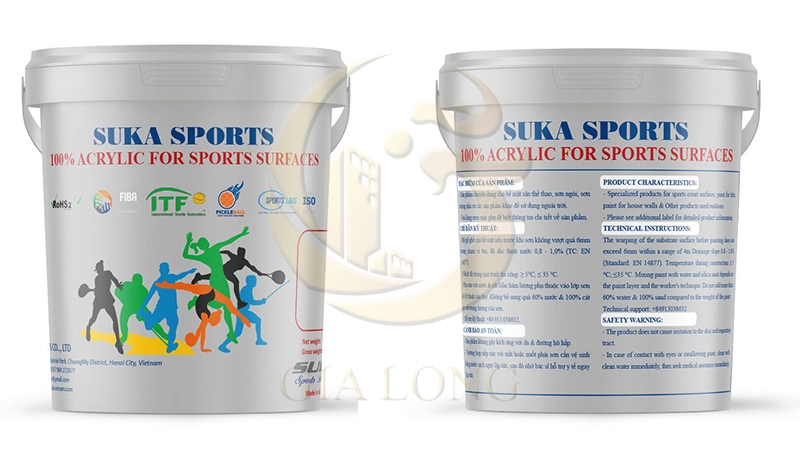 Sản phẩm sơn sân thể thao, sơn sân Tennis của SuKa Sports