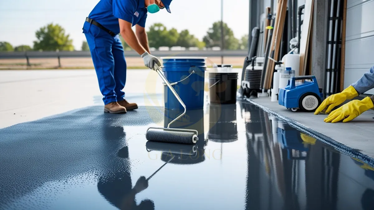 Primer chống ẩm – khóa ẩm ngược Thi công primer chống ẩm trước khi phủ sơn epoxy ngoài trời