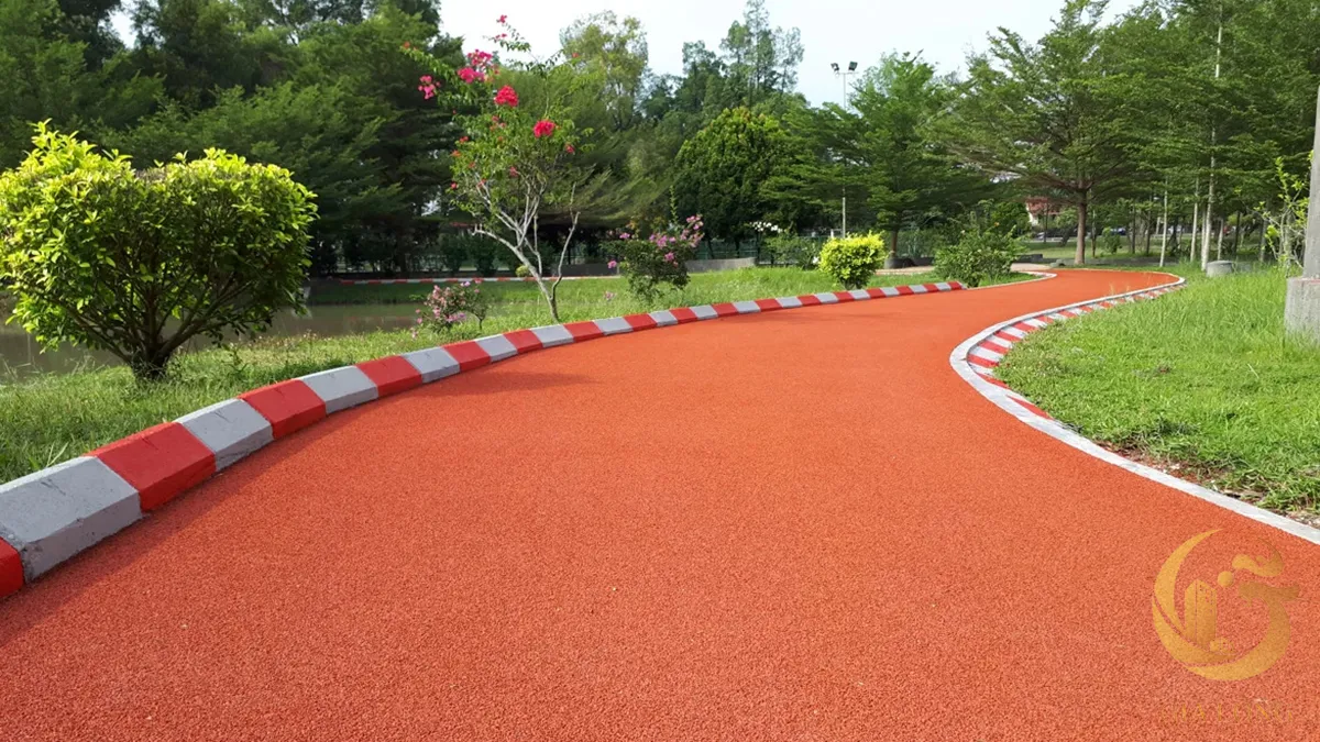 Ứng dụng sàn Epdm cho đường đi bộ giảm chấn, êm chân