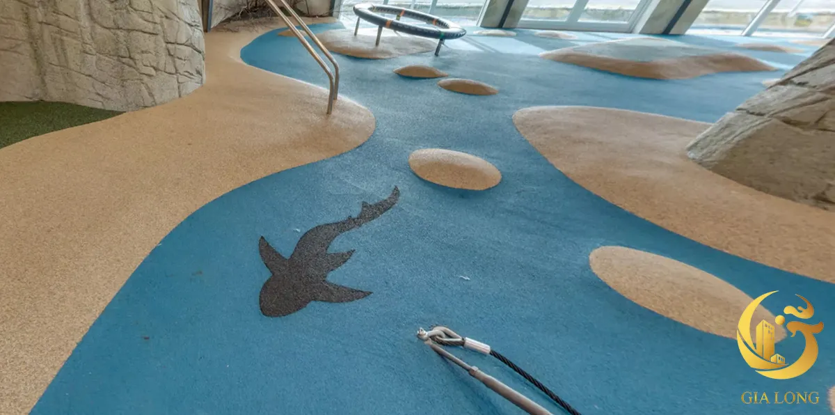 Sàn Epdm khu vui chơi trong nhà giảm chấn